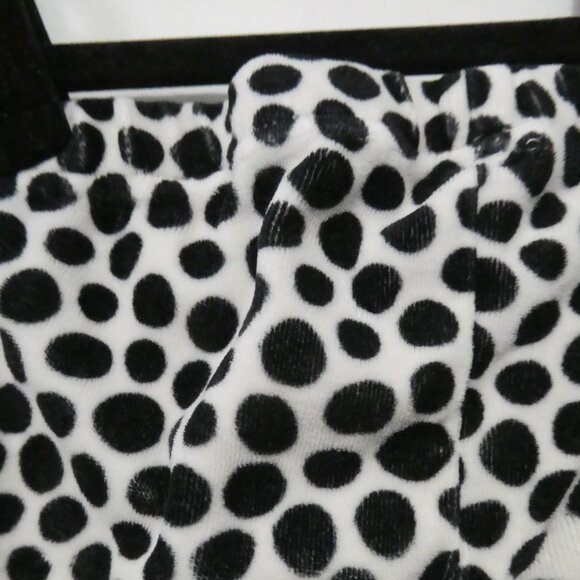H&M - Hello Kitty | 12-18 months | Black And White Velour Polka Dot Bottoms - Picture 11 of 16